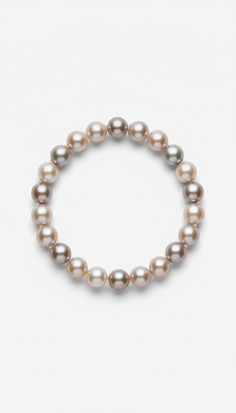 Champagne Taupe Pearl Bracelet